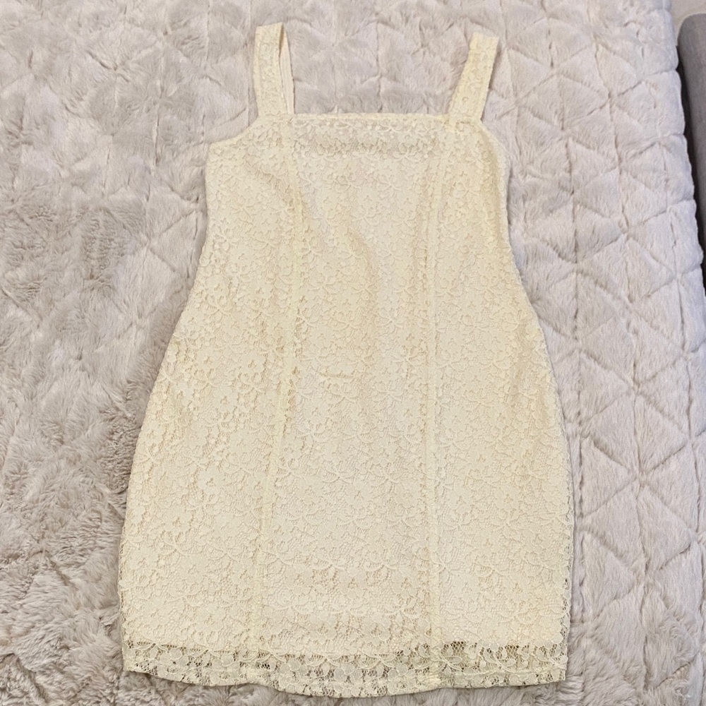 Hollister Cream Lace Dress